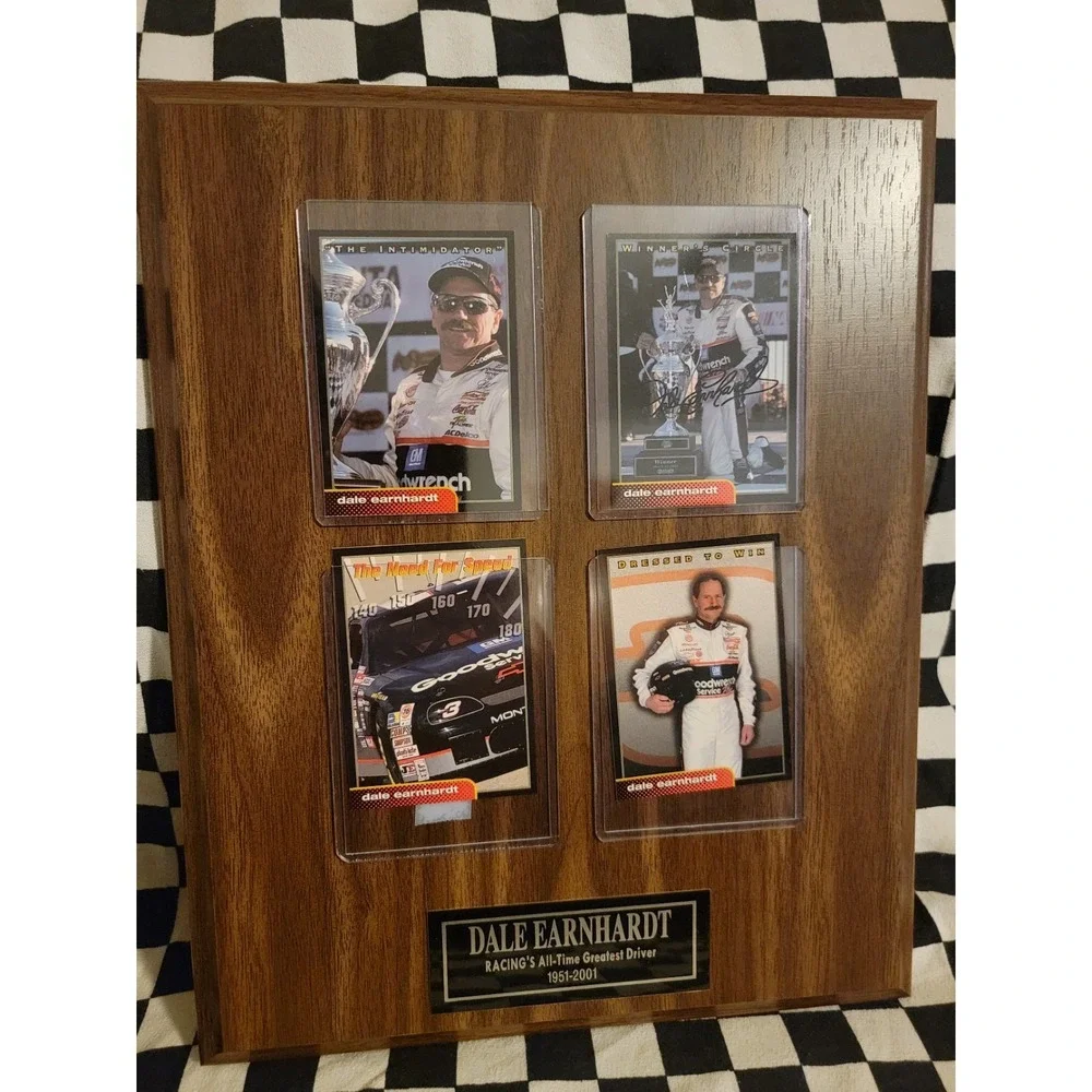 DALE EARNHARDT 4-Card Plaque 
